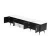 GlasFlength TV Stands and Consoles, Stylish Entertainment Center for Living Room, Modern Design for Classic Interiors, Black,70.8”*15.7”*17.7" - 4 of 4