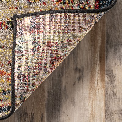 Floral Bliss Multicolor Synthetic 2x3 Indoor/Outdoor Rug