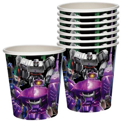 Treasures Gifted Transformers Party Supplies - Decepticons Cups - 24 Pack