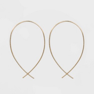 Wire Earrings - Universal Thread Gold, Women