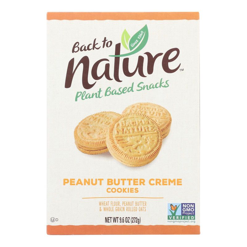 Back To Nature Peanut Butter Crème Cookies - Case of 6/9.6 oz, 2 of 7