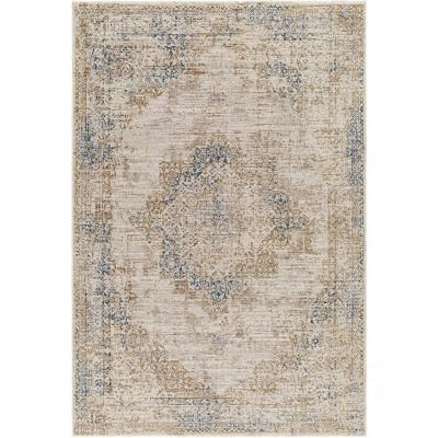 Hauteloom Kosta Beige & Blue Medallion Area Rug