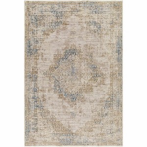 Hauteloom Kosta Beige & Blue Medallion Area Rug - 1 of 4
