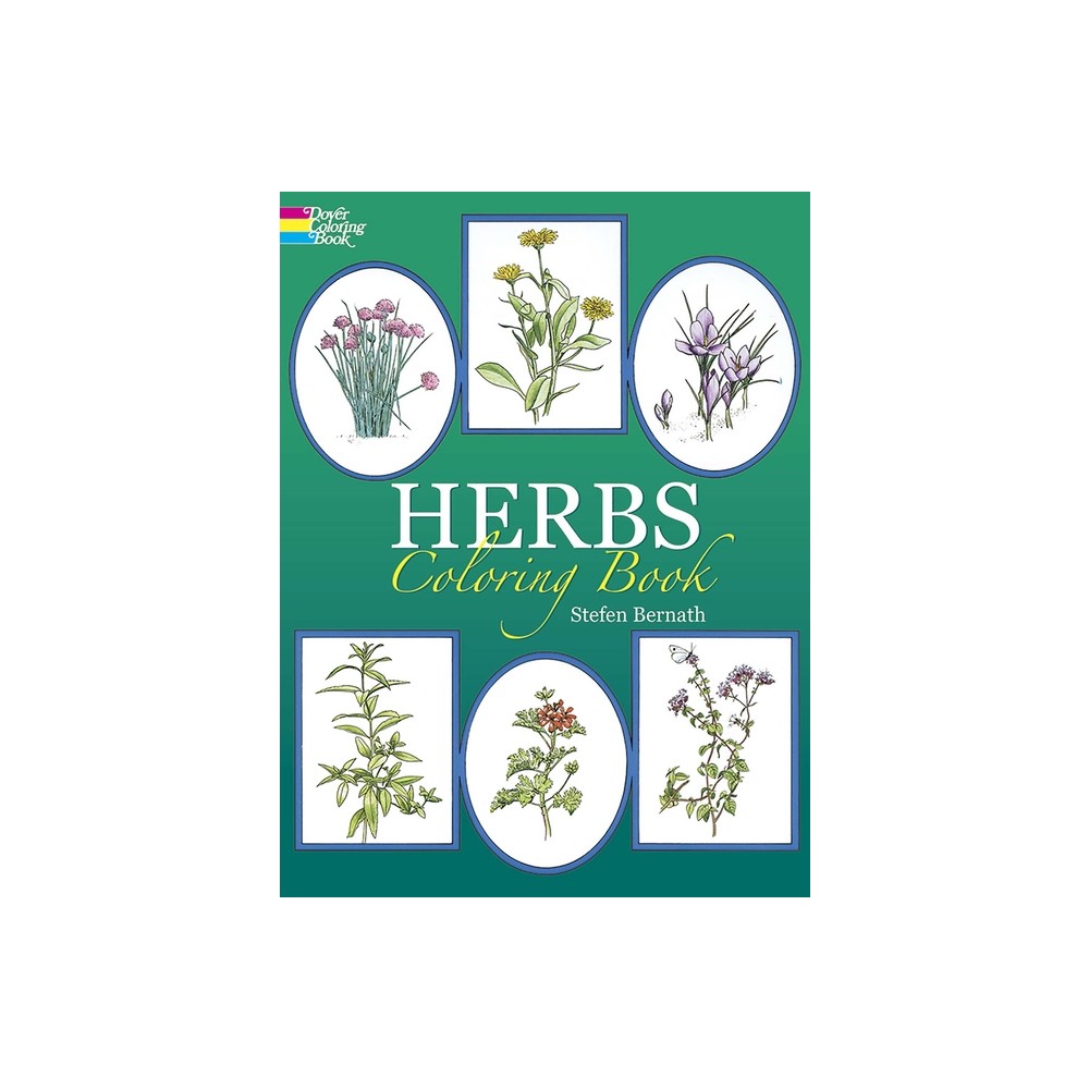 Herbs Coloring Book - (Dover Nature Coloring Book) by Stefen Bernath (Paperback)