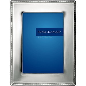Royal Selangor 013266R Jefferson Photoframe, 4" x 6", Pewter - 1 of 1