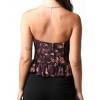 Women's Floral Bustier Top - OLIVACEOUS - image 3 of 4