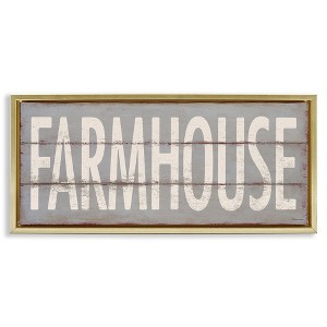 Stupell Industries Farmhouse Rustic Planked Design, 25" x 11" - 1 of 4