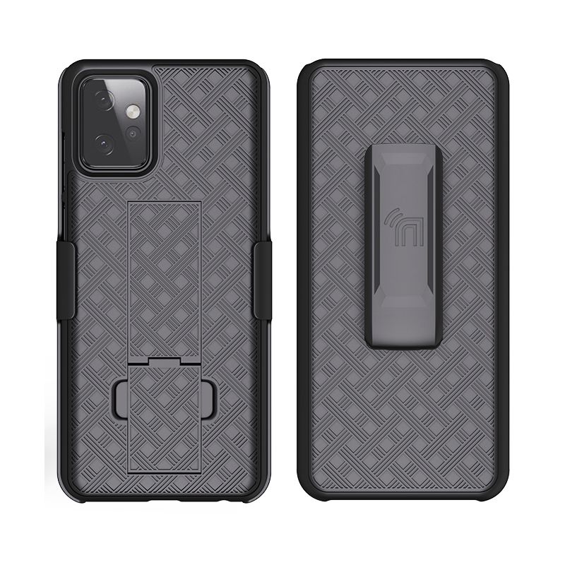 Nakedcellphone Slim Case with Stand and Belt Clip Holster for Motorola Moto G Power 5G (2023) - Black, 2 of 9