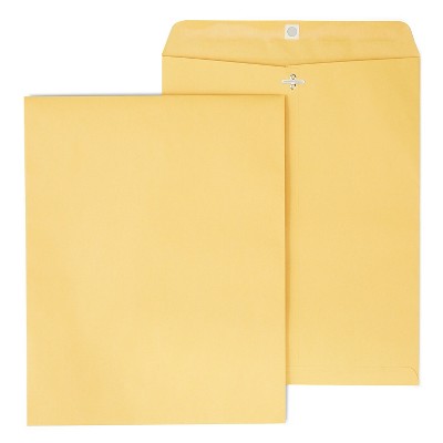 Kraft Clasp Envelope #105 11-1/2 x 14-1/2 Inch 12 Pack For Monthly Filing. 