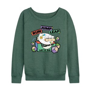 Women's - Disney - Toy Story Lightweight French Terry Wide Neck Long Sleeve Shirt - 1 of 4