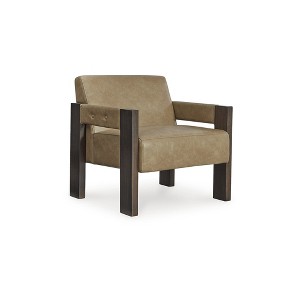 Signature Design by Ashley Adlanlock Contemporary Faux Leather Accent Chair - 1 of 4