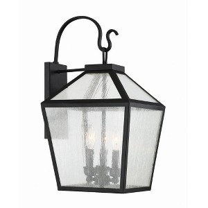 Savoy House Woodstock 3 - Light Wall Light in  Black - 1 of 4