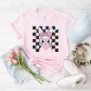Simply Sage Market Women's Checkered Groovy Bunny Short Sleeve Graphic Tee - 3 of 3