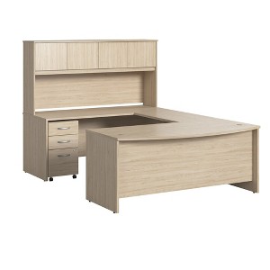 Bush Business Furniture, Studio C 72W x 36D U Shaped Desk with Hutch and Mobile File Cabinet - 1 of 3