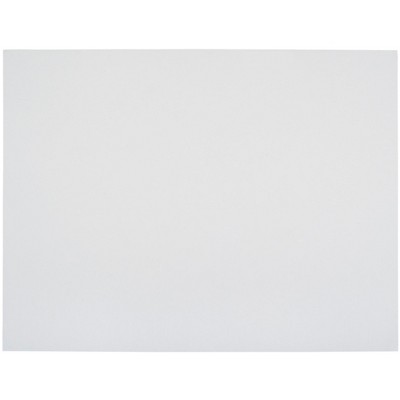 School Smart Railroad Board, 22 x 28 Inches, 4-Ply, White, Pack of 100