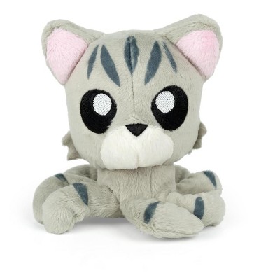 grey tabby cat plush