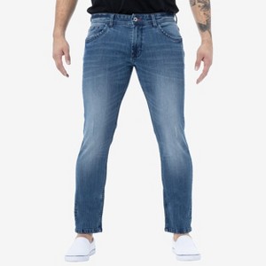RAW X Men's Stretch Rip and Repair Jeans,Moto Jeans - 1 of 4