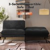 MUUEGM 72" Convertible Futon Sofa Bed, Terry Cloth Couch with Adjustable Backrest & Washable Covers for Small Spaces, Living Room - 4 of 4