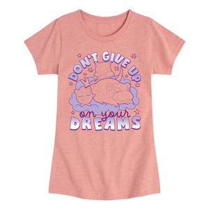 Girls' - Pokémon - Dont Give Up On Your Dreams Fitted Short Sleeve Graphic T-Shirt - 1 of 4