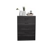Karl Home 5-Drawer Black MDF (Medium-Density Fiberboard) 27.56in. W Chest of Drawer - 3 of 4