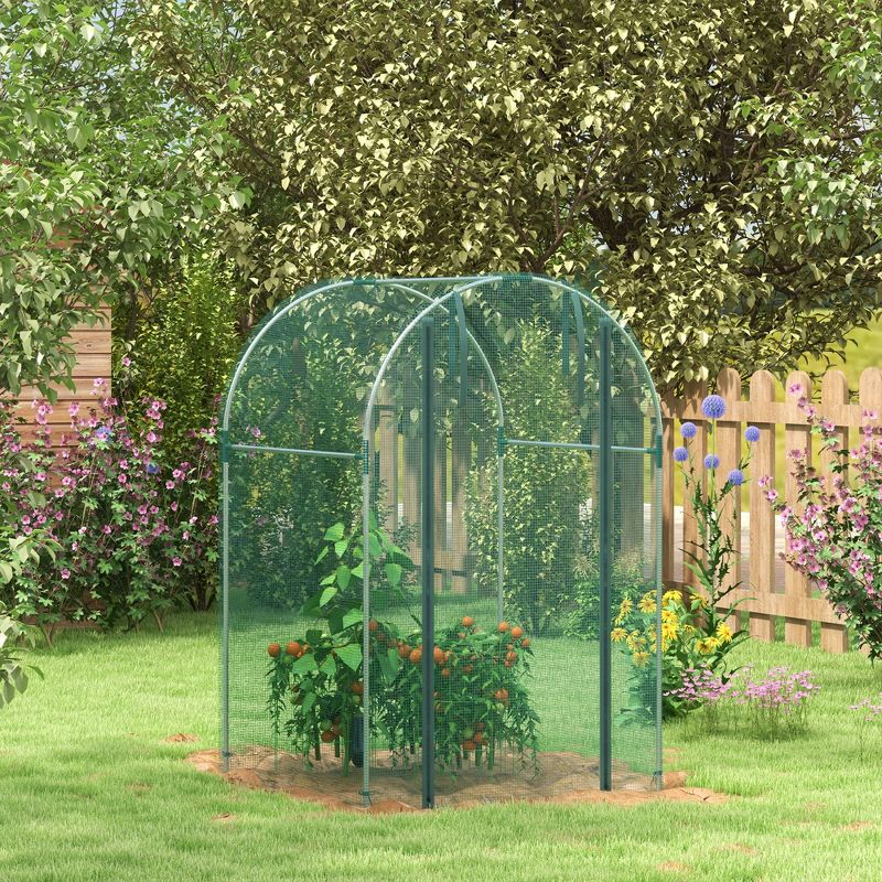 Outsunny Plant Protection Tent Crop Cage with Zippered Door for Plants, Herbs, Fruits, 3 of 7