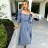 Anna-Kaci Women's Casual Boho Off Shoulder Gone With The Wind Dress - 3 of 4