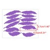 Unique Bargains Removable Feather Shape PVC Material Wall Stickers 5.31" x 1.46" 12 Pcs - 2 of 4