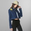 Women's Spongebob Denim Trucker Jacket - 3 of 4