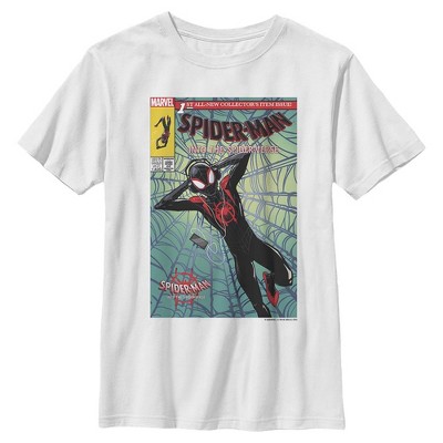 Boy's Marvel Spider-man: Into The Spider-verse Comic Cover T-shirt