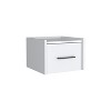 Lyngins 1 Drawer Wall Mounted Nightstand with Black Handle,End Table for Bedroom,Living Room - 4 of 4