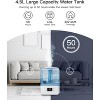 CHIVALZ 4.5L Humidifiers for Bedroom, Cool Mist Humidifiers for large room, Auto Shut-Off, White - 4 of 4