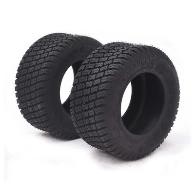 2PCS 18x8.50-8 Lawn Mower Tires, 4PR,  Tubeless, 7.1mm Tread Depth, 815 LBS Loading Capacity