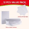 JOYFY 12pcs Christmas White Cardboard Boxes for Christmas Holiday, Festive Xmas Wrapping Shirt Boxes DIY Gift Boxes - 2 of 4