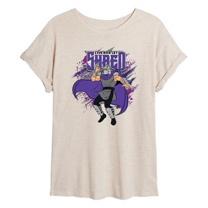 Women's - Teenage Mutant Ninja Turtles - Live And Let Shred Oversized Graphic T-Shirt - 1 of 4