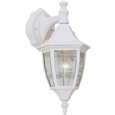 Designers Fountain Builder 14 1/4" High Top-Mount White Outdoor Wall Light