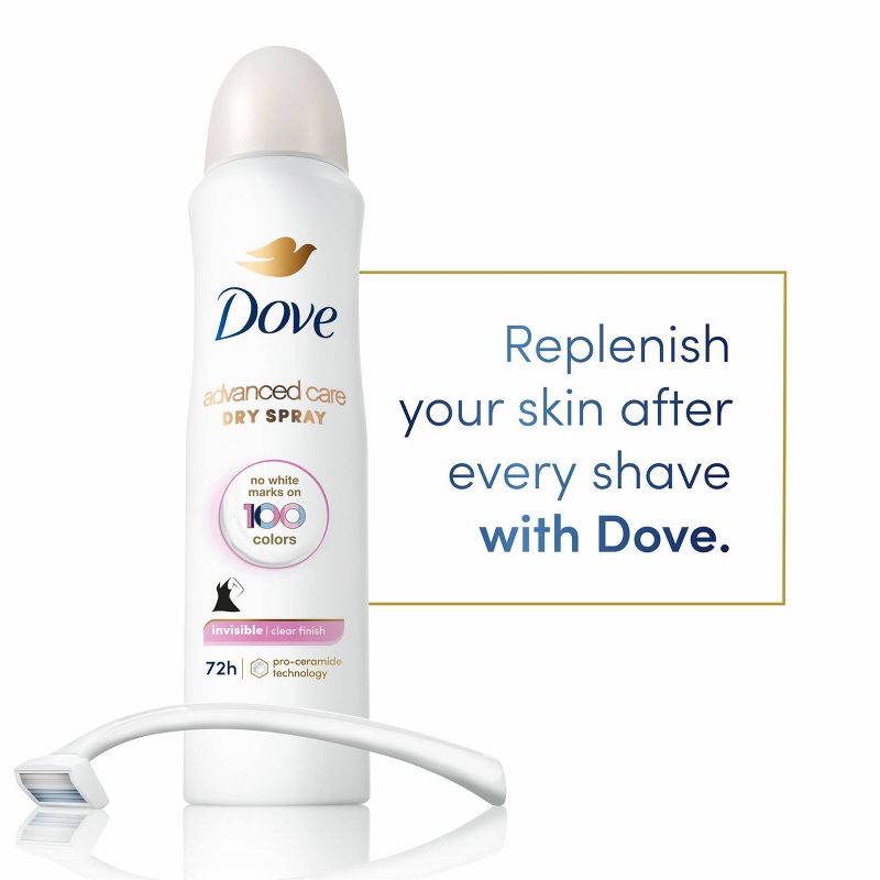 Dove Beauty Advanced Care Clear Finish 48-Hour Women&#39;s Antiperspirant &#38; Deodorant Dry Spray - 3.8oz, 5 of 9
