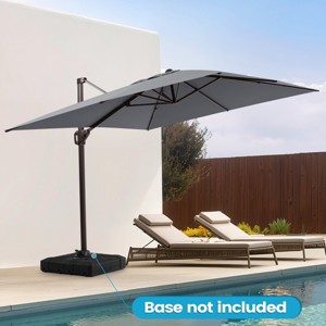 Crestlive Products 9x11FT Cantilever Umbrella Outdoor UV30+ 360 Degree Rotation Offset Umbrella 6 Heights Adjustable Cantilever Patio Umbrella - 1 of 4
