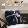 Sapphtopaz 50"x60" Faux Fur Blanket with Basketweave Texture Fluffy Throw Blanket with Warm Comfy Velvet Reverse,Soft Bedding Blanket for Room - 4 of 4