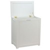 Oceanstar Storage Laundry Hamper, White - 2 of 4