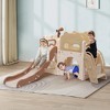 Infurnic Baby Activity Gyms Toddler's Fun Activity Center, Comprehensive Playset with Slide, Climber, Tunnel, Multicolored, 41"*25"*14" - 3 of 4