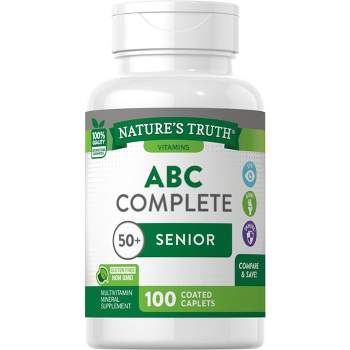 Nature's Truth Senior ABC Complete Multivitamin For Men and Women Over 50 Plus | 100 Caplets