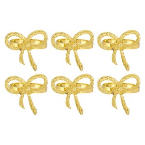 Unique Bargains Decorative Wear Resistance Napkin Rings for Decoration Adornment Wedding 12 Pcs - 1 of 4