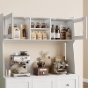 66 Inch Kitchen Pantry Cabinet with Storage, High Storage Cabinet, Adjustable Shelves, 3 Drawers, Wooden Storage Cabinet - 4 of 4