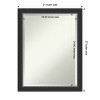 Amanti Art Corvino Black Narrow Beveled Wood Bathroom Wall Mirror - 4 of 4
