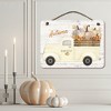 Courtside Market Autumn Harvest Truck 12x16 Hanging Artboard with Twine - 2 of 2