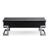 Black High Gloss and Chrome Coffee Table with Lift Top - 2 of 4