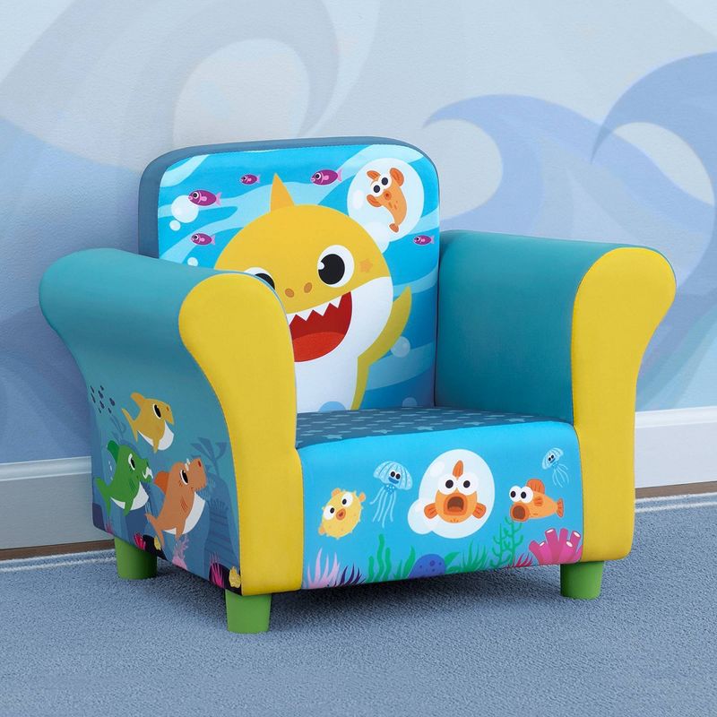 Delta Children Baby Shark Upholstered Chair, 3 of 8
