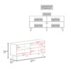 54" Wengue TV Stand with Storage Cabinets, Open Shelf, and Sleek Low-Profile Design for Living Room and Bedroom - 4 of 4
