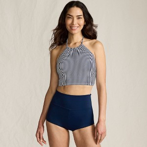 Lands' End Women's High Neck Halter Bikini Top - 1 of 4