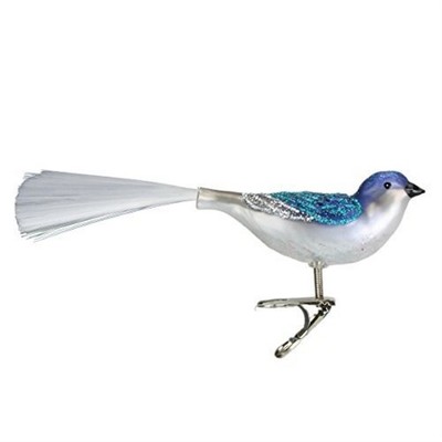Old World Christmas Blown Glass Clip-On Ornament for Christmas Tree, Swallow